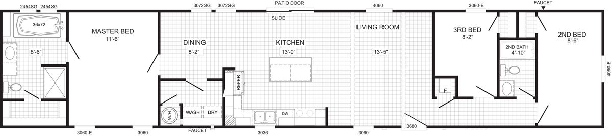The Bandit floor plan